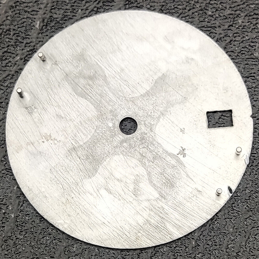 No lume blue oil painting leaf pattern watch dial for NH35 movement, elegant design detail.