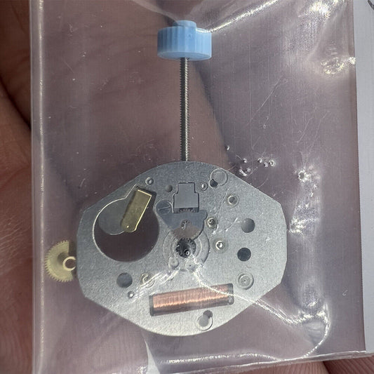 Ronda 763 Swiss quartz watch movement with high canon pinion, ideal for precise watch repairs and custom builds.