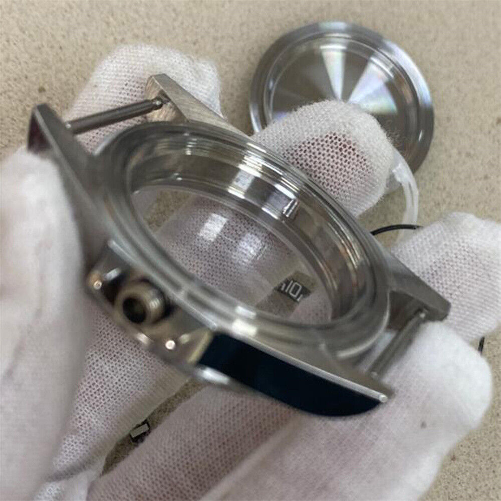 Boîtier de montre en verre saphir 40 mm, boîtier en acier inoxydable 316L pour NH35 NH36