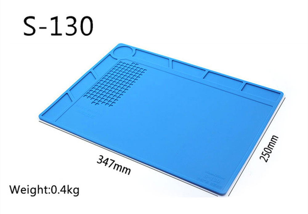 Heat-Resistant Soldering Station Silicon Soldering Mat Work Pad Desk Platform