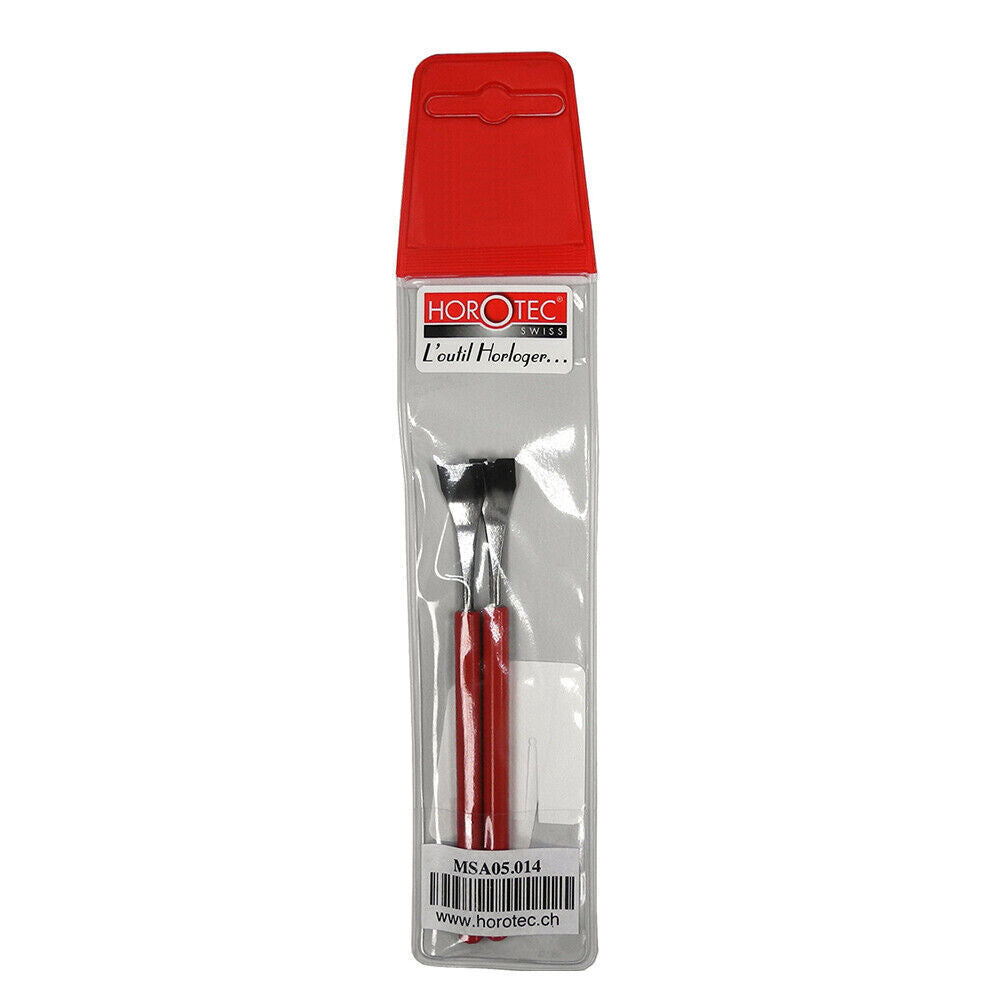 Horotec MSA05.014 hand levers with 10mm tips for precise wristwatch adjustments and repairs by Horotec.