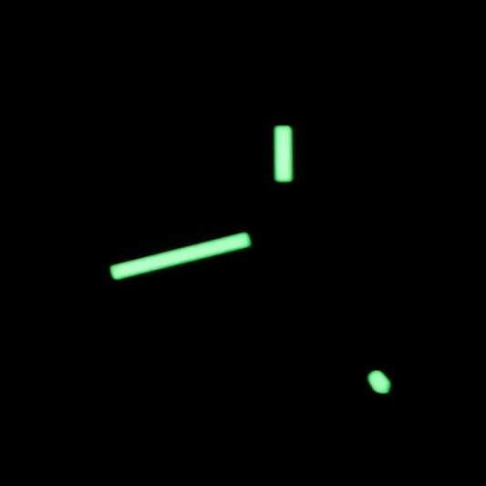 C3 green luminous watch hands set for SKX007 NH35/NH36 by P1-4-B, durable and bright for night visibility.