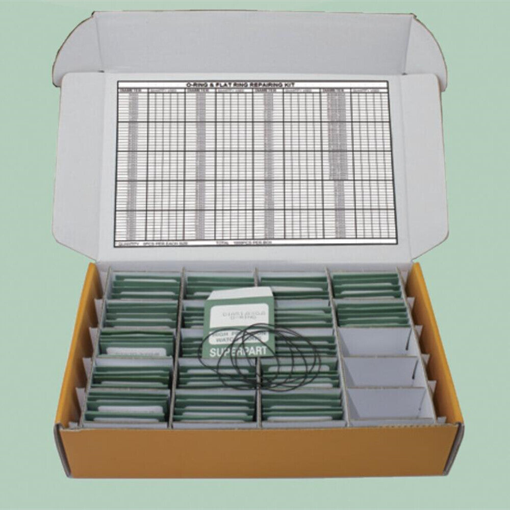 200 Sizes 1000pcs Waterproof O-Type F-Type Ring Kit Watch Back Gasket Washers