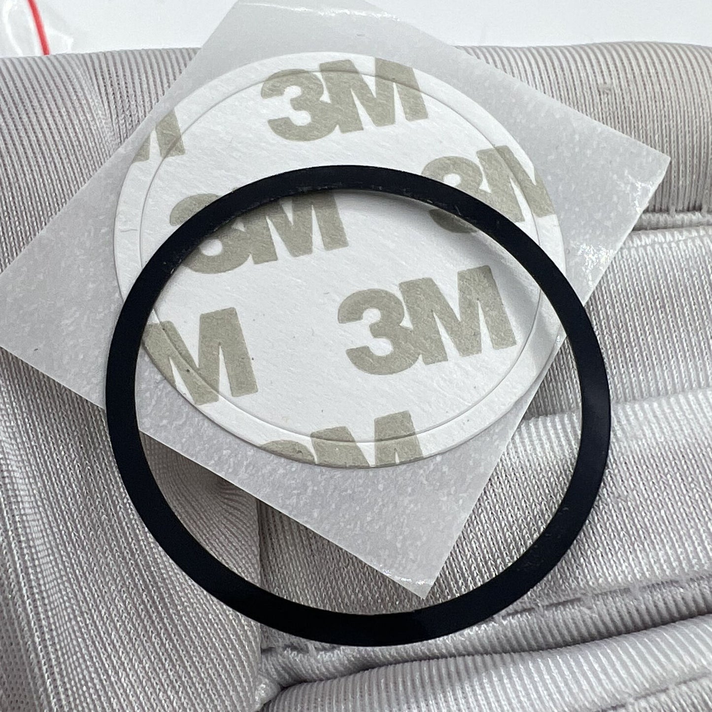 38,5 mm Uhrenlünette aus Aluminiumlegierung, schwarzer Ring + weiße Schrift für Omega Speedmaster