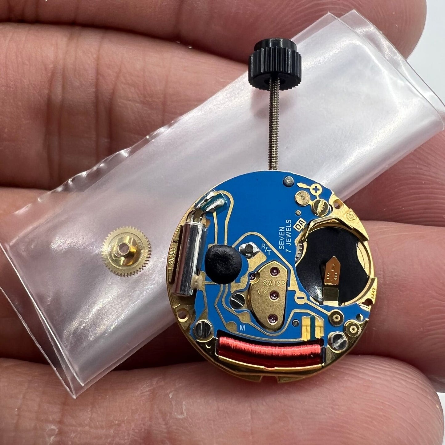 ETA 956.102 Swiss Made quartz watch movement with 3 hands for accurate timekeeping by ETA.