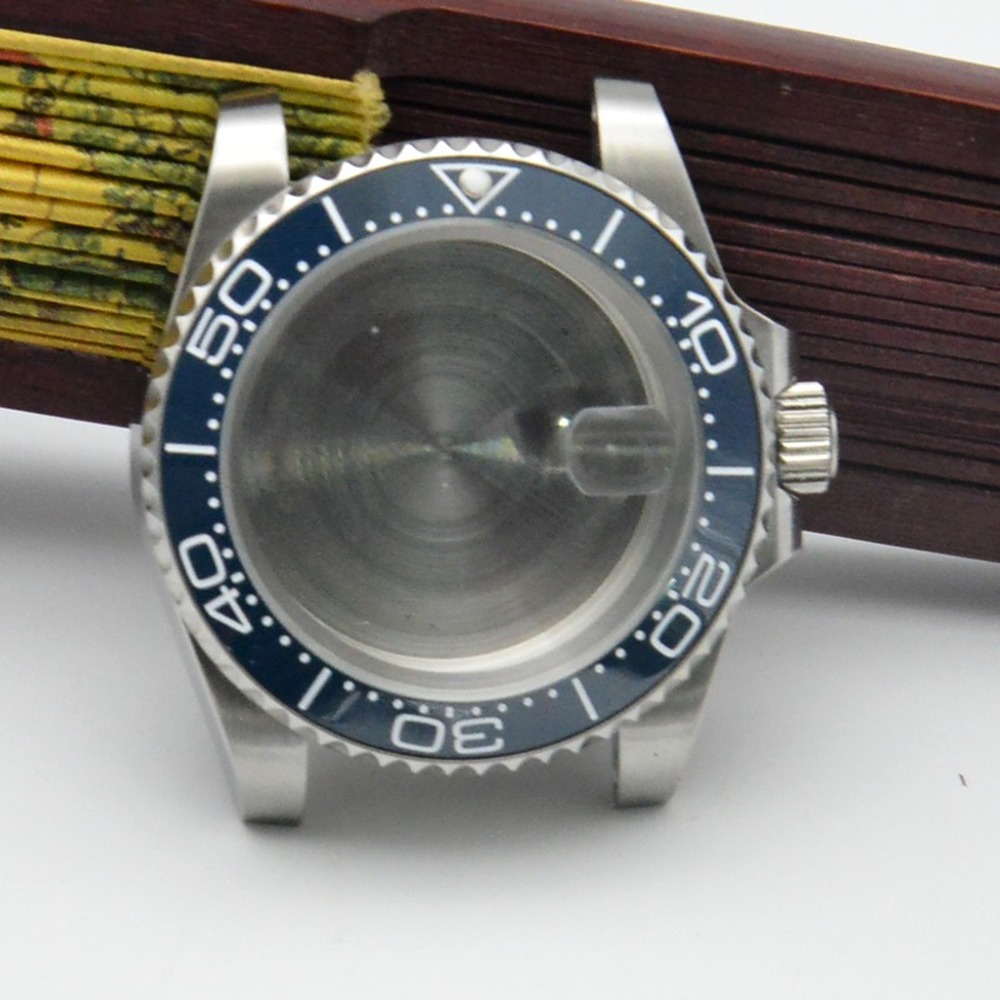 Montre de yacht automatique 40 mm GMT, boîtier compatible avec le mouvement NH35/36, verre saphir