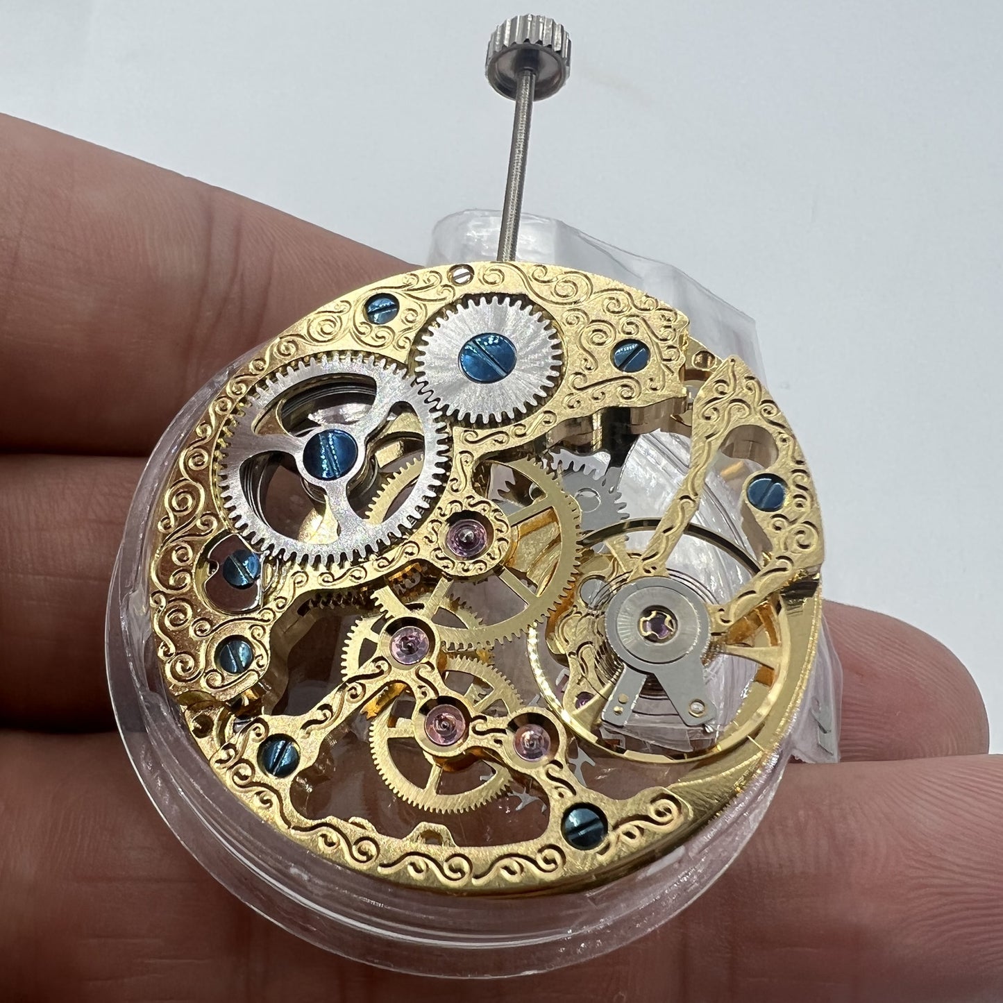 Mouvement mécanique creux doré Seagull ST3600 pour ETA 6497 Seconde à 9 heures