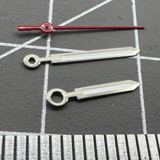 Luminous watch hands for Miyota 2035 quartz movement, designed for precise timekeeping with P1-H2-C22 model.