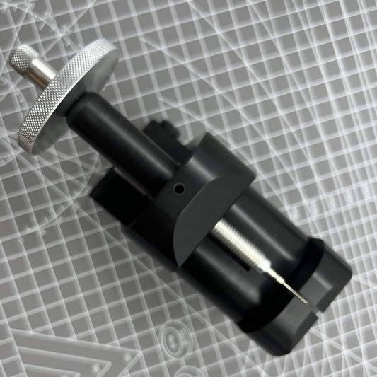 Bergeon 7250 tool for precise horizontal watch bracelet shortening and adjustment.