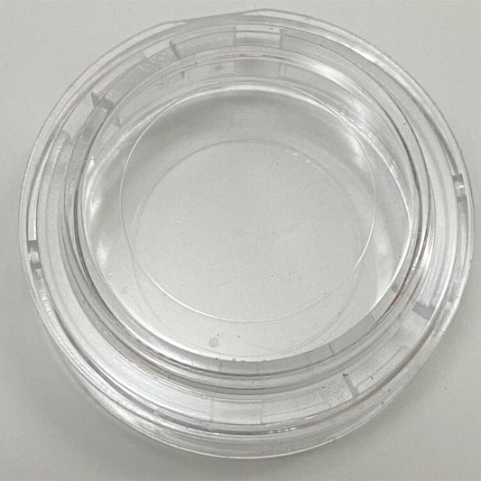 1. Clear plastic watch movement storage box for organizing 10pcs watch parts securely.