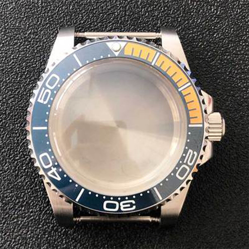 316L Stainless Steel Watch Case SUB Convex Sapphire Glass 40mm For NH35/NH36