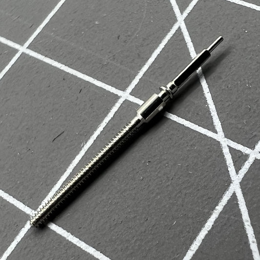 Watch winding stem for Seagull 8000 flywheel series movement, precise fit for repair and replacement.