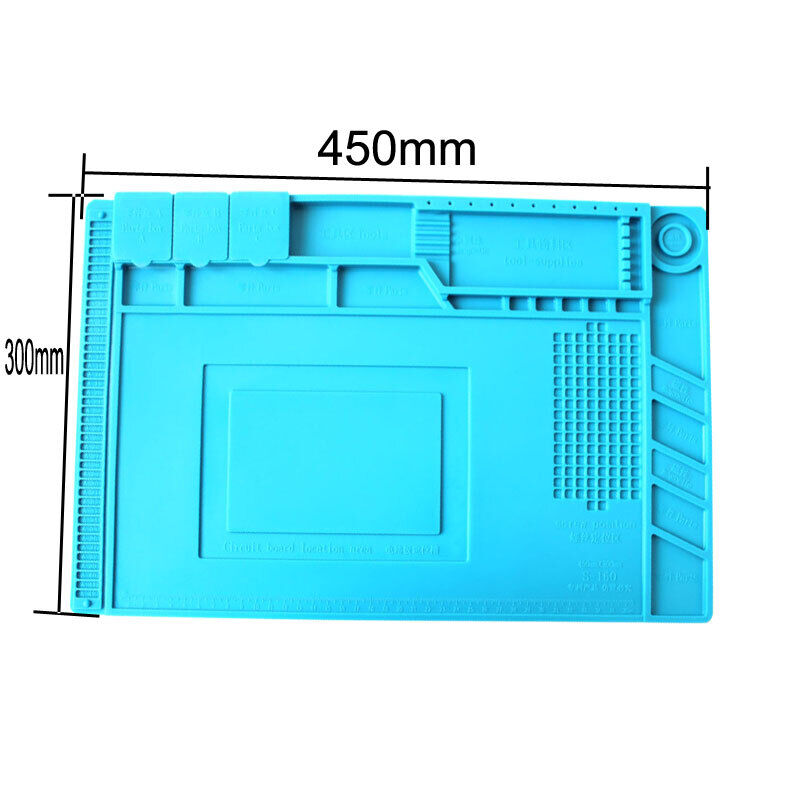 New Heat-Resistant Soldering Silicon Soldering Mat Work Pad Watch Repair Tool
