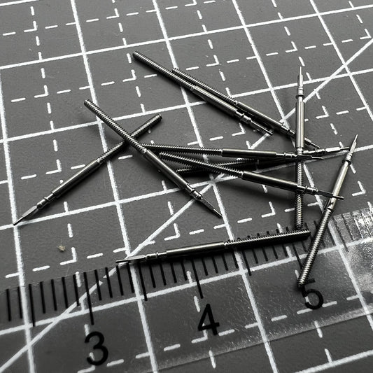 1. Set of 10 Miyota OS10 watch winding stems, compatible with OS20 and OS60 movements.