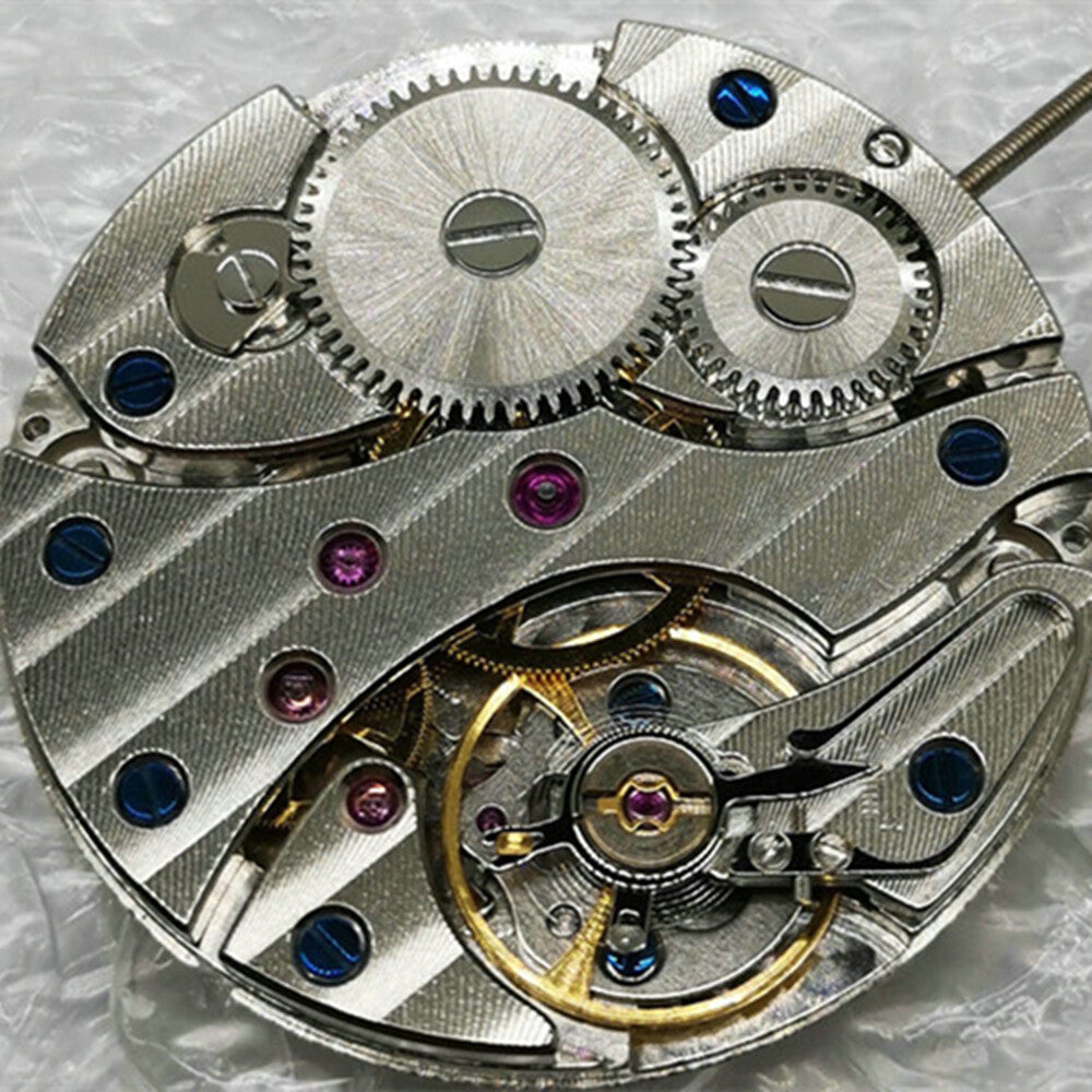 Tianjin ETA 6497 mechanical watch movement with small second at 9, precision timekeeping part for watch repair.