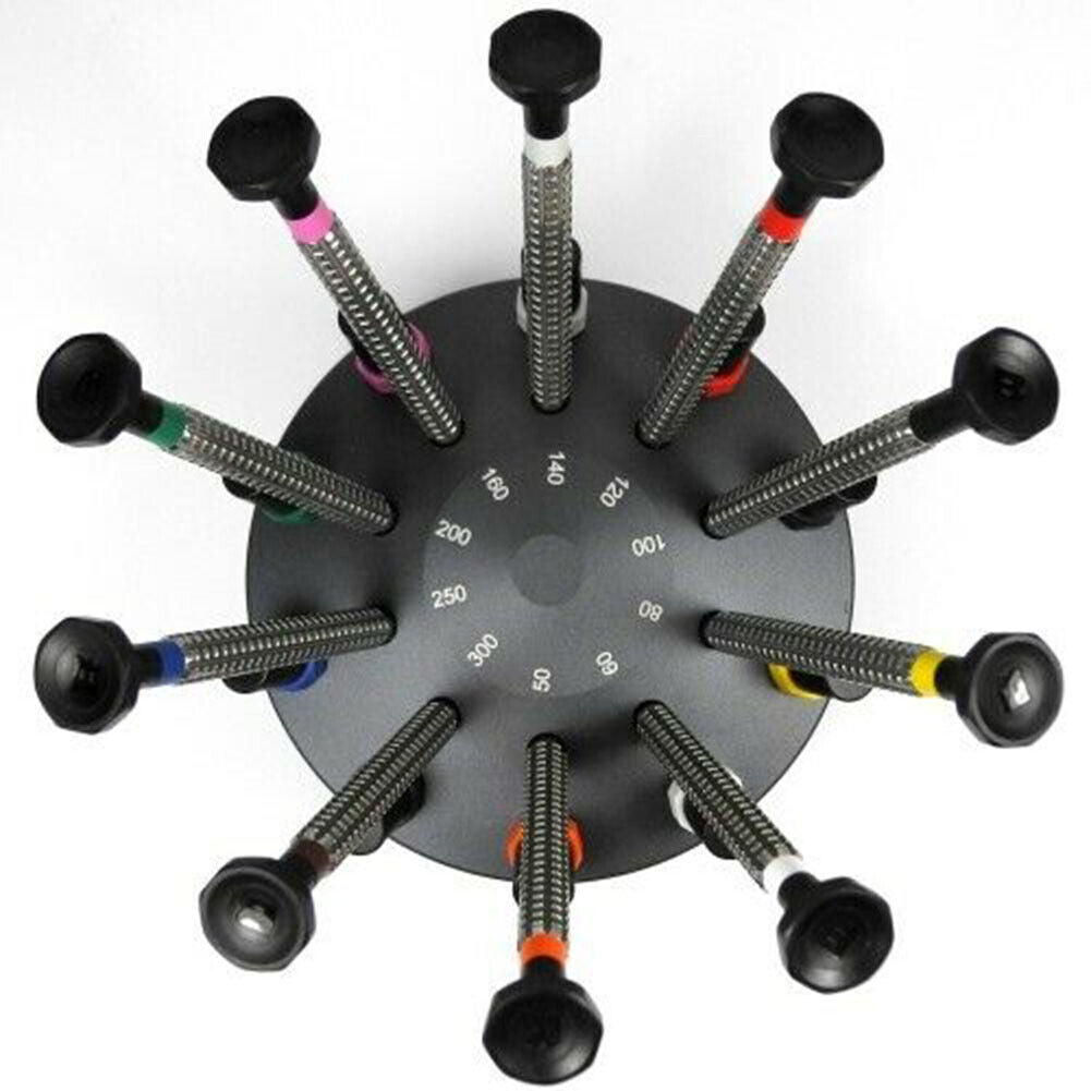 Bergeon 7965-S10 Set Of 10 Watchmakers Tool Screwdrivers With Rotating Stand