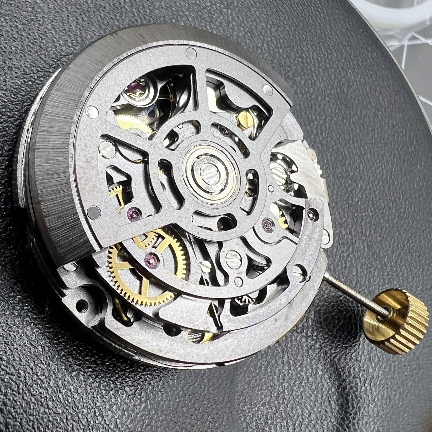 Hohler schwarzer SL4802 Chronograph 41-Juwelen Automatisches mechanisches Uhrwerk