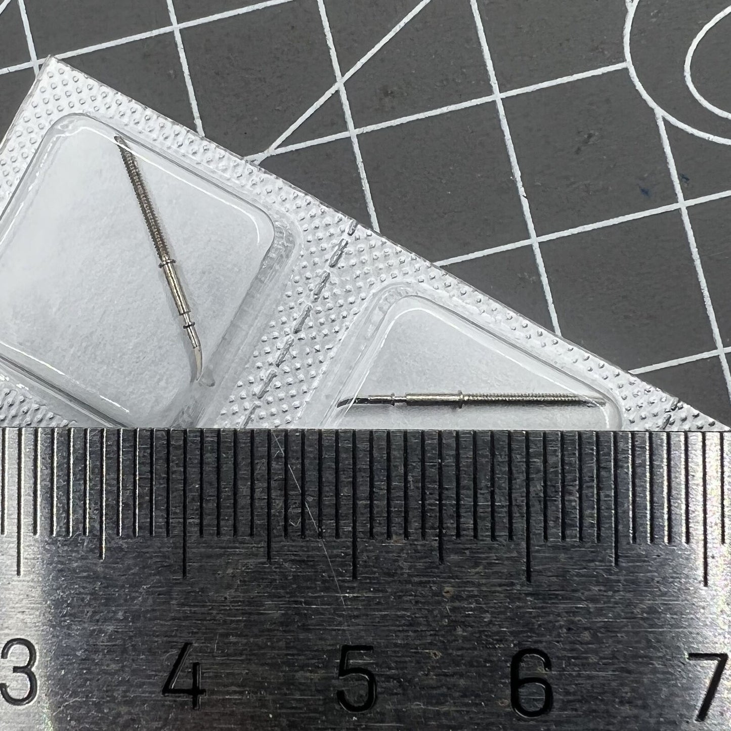 Swiss-made watch winding stem by Made, compatible with ETA G15.211 movement, ensuring precise time adjustments.
