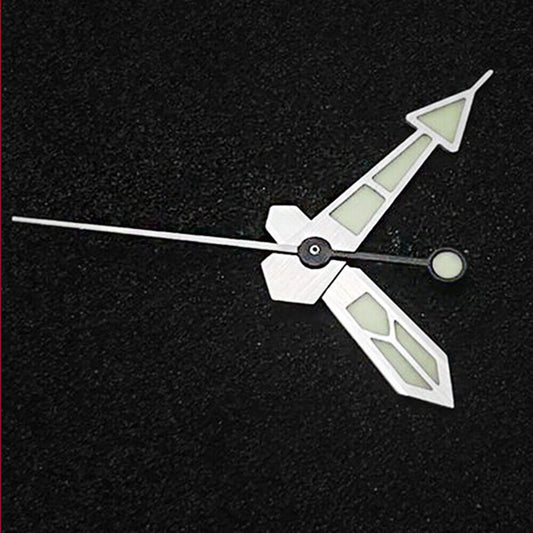 Green luminous watch hands set for SKX007 and SBDX017 models, compatible with NH35/NH36 movements.