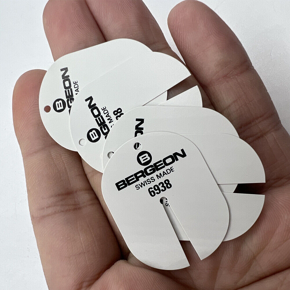 Bergeon 6938 watch dial protectors in pack, durable accessory for safe dial handling and repair.