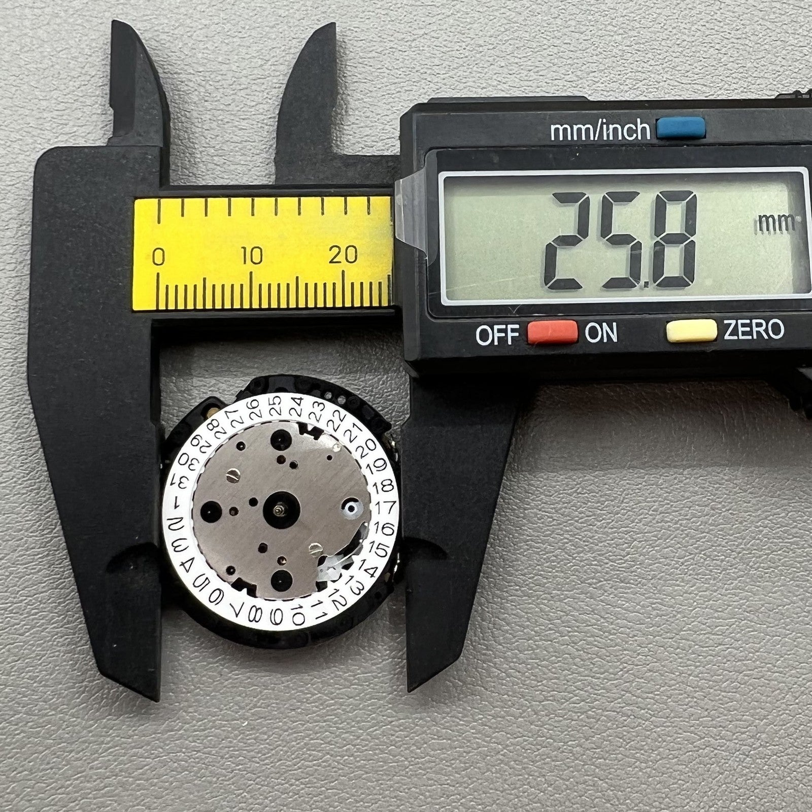 Japan Hattori Epson VD57C quartz watch movement showcasing precise timekeeping for quality watch accessories.