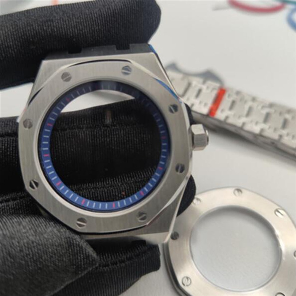 42MM 316L Edelstahl Uhrengehäuse Armband Lünette für NH35/NH36/4R35 Uhrwerk