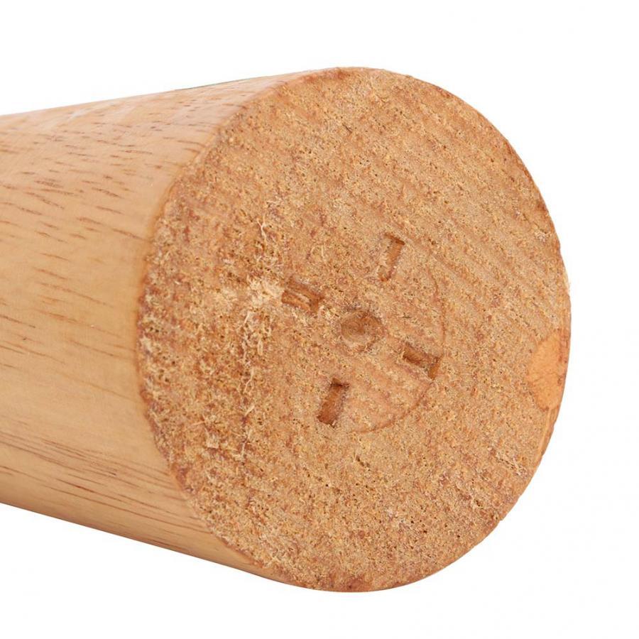 Round wooden bangle mandrel for precise jewelry deformation repair and bracelet resizing.