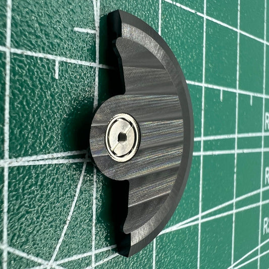 Black Line Wave carved rotor, designed for Miyota NH35 NH36 watch movements, enhancing precision.