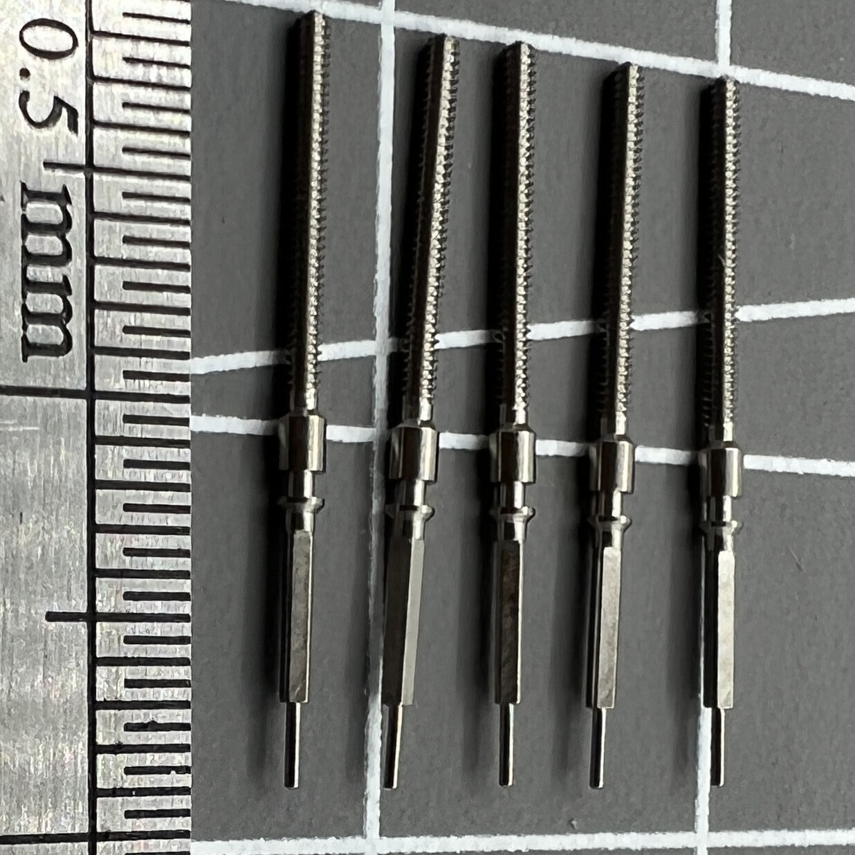 5PCS/Pack Watch Winding Stems Spare Parts Fit for China Made ST2555 Watch Part