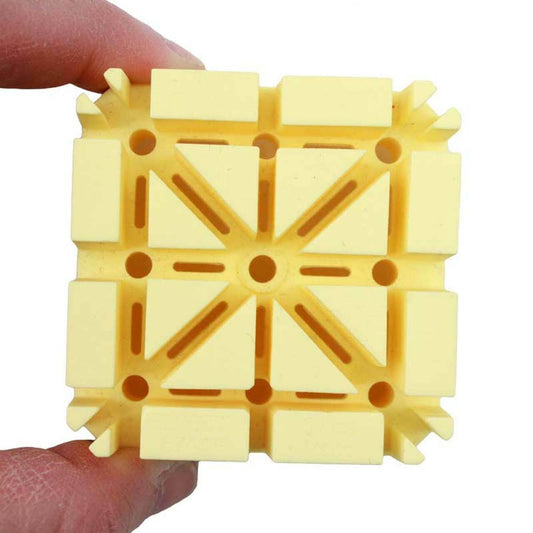 Bergeon 6744-P-S soft bracelet holder tool block for secure watch band repairs and adjustments.