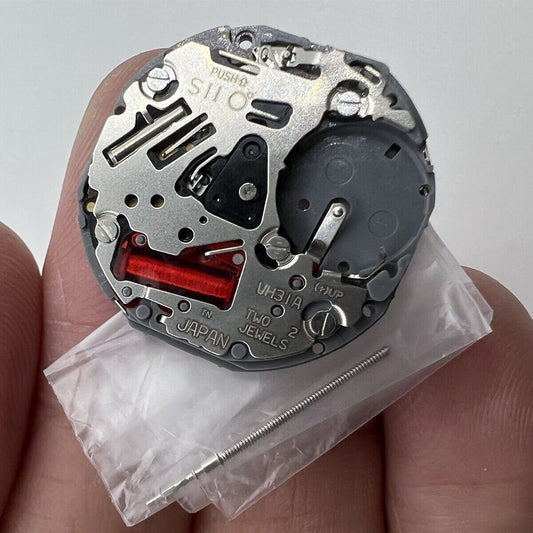 Hattori Epson VH31A quartz watch movement, Japan-made, precise timekeeping for watch repairs