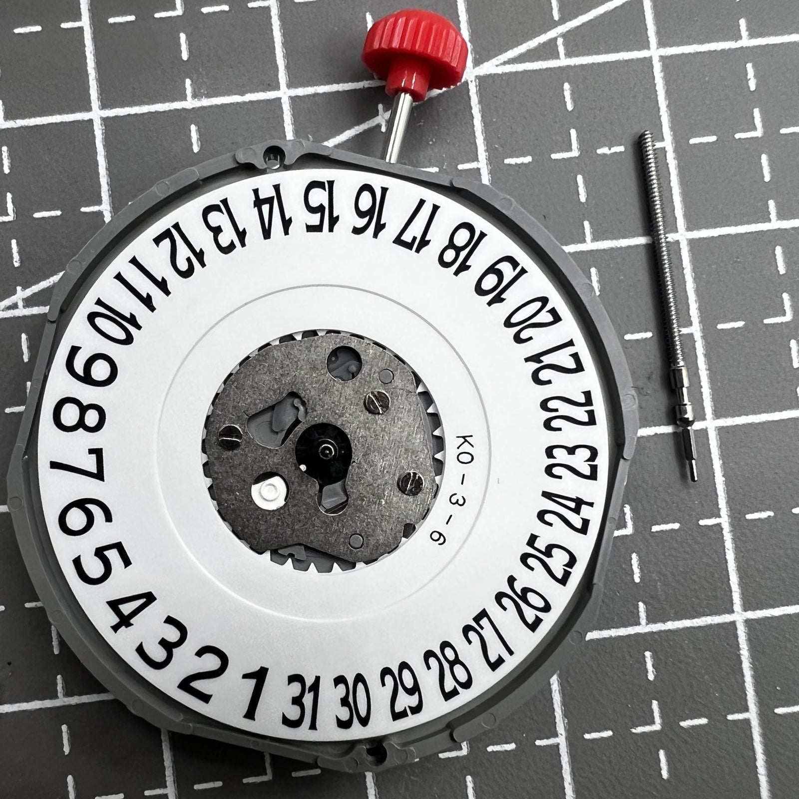 Miyota 2415 Quartz Movement with Date at 6 and Watch Stem for precise timekeeping