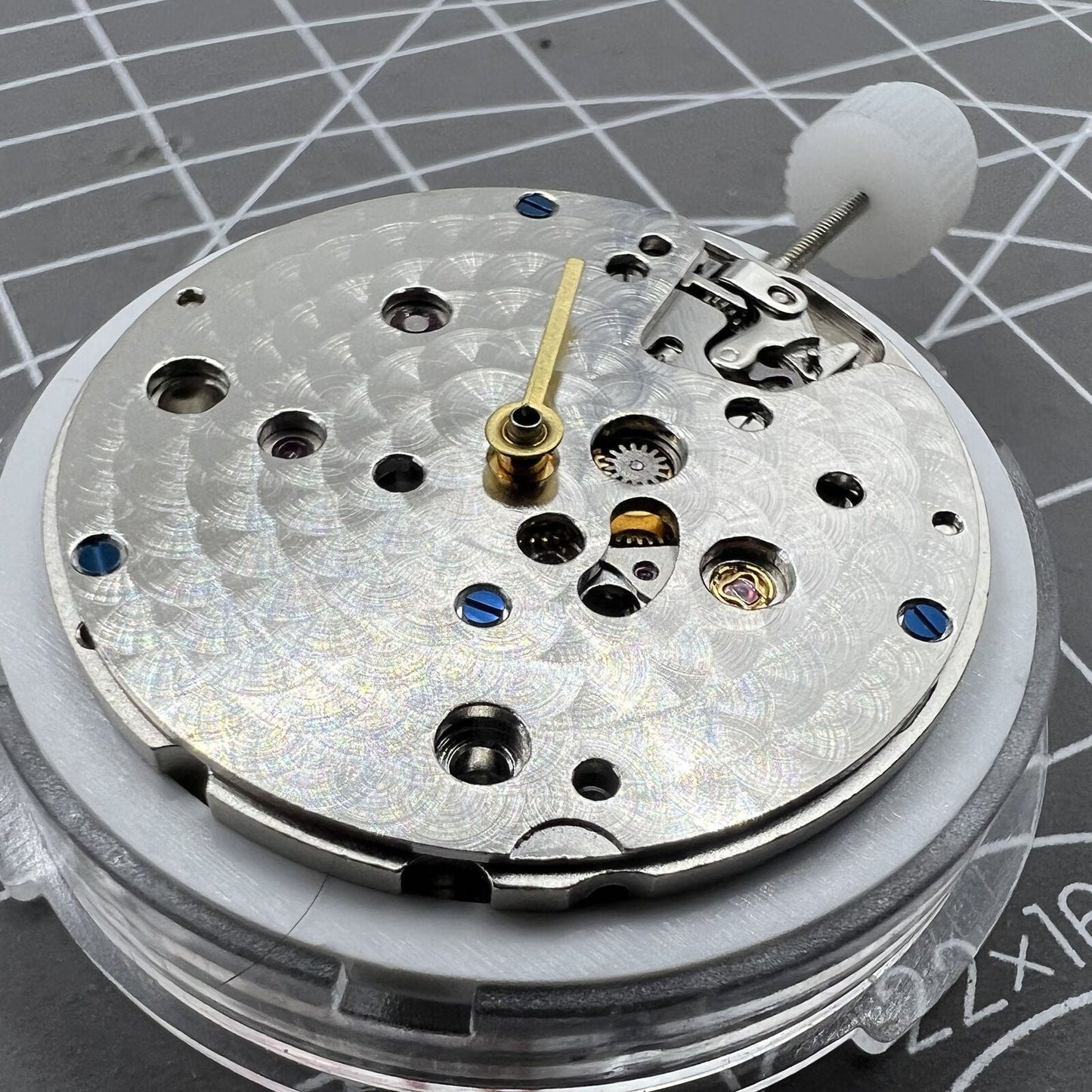 SA 3130 Mechanisches Automatikwerk Blaues Uhrwerk mit Unruhfeder