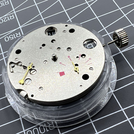 Seagull TY2530 mechanical automatic date disk replacement with black dial for watch accessories.