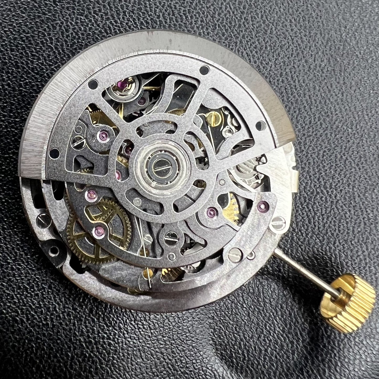 Hohler schwarzer SL4802 Chronograph 41-Juwelen Automatisches mechanisches Uhrwerk