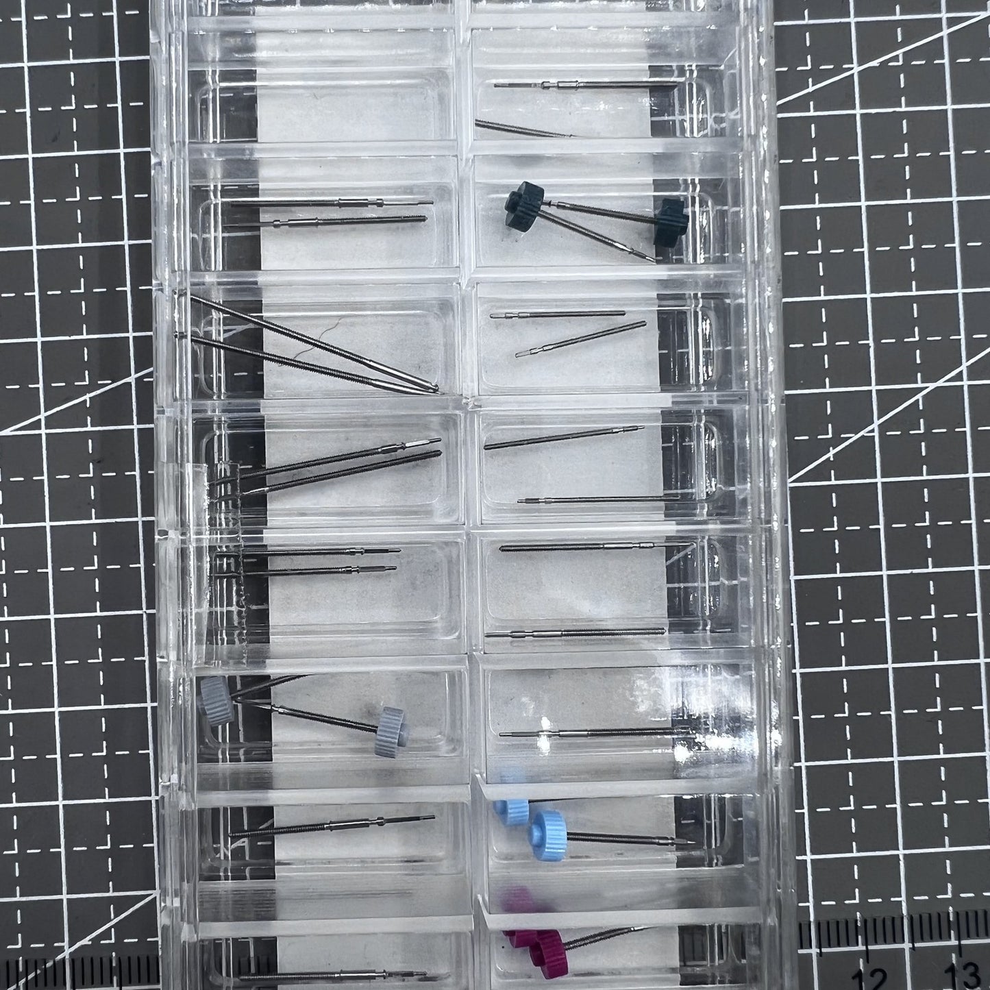 38 PIECES,Total 19 Sizes Original Ronda Watch Stems Assortment #AM-6063RDP
