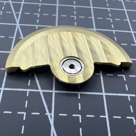 Golden Line Wave carved rotor weight by Golden Line, designed for Miyota NH35 NH36 watch movements, enhancing rotor efficiency.