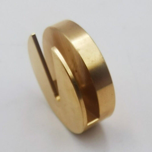 Copper 25mm watch balance wheel holder for precise cleaning and repair.