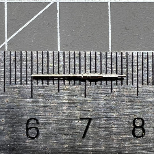 Watch winding stem for Tianjin ST1612 movement, compatible replacement part for precise timekeeping.