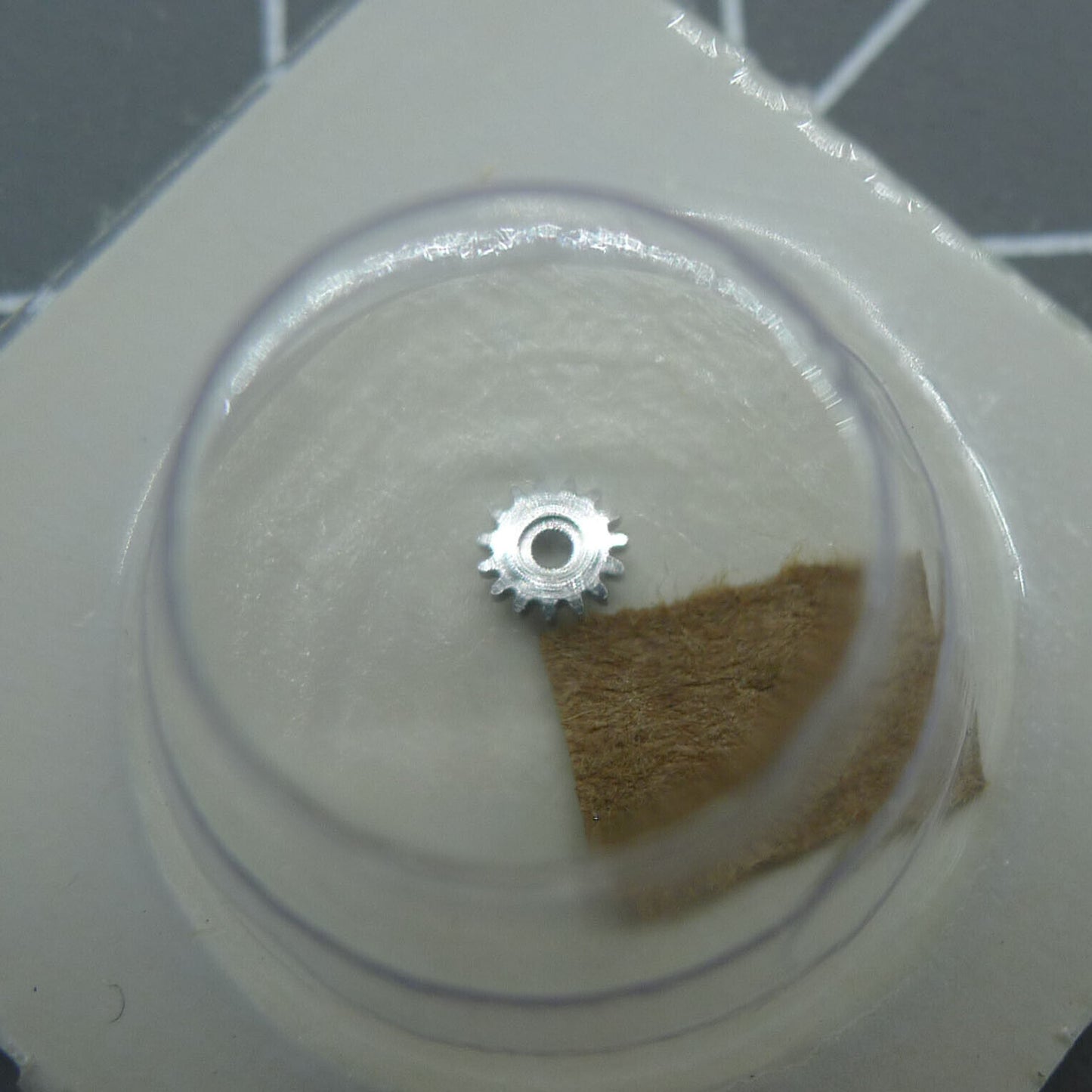 Winding pinion replacement for 1530 1570 watch movement, generic compatible part for watch repair.