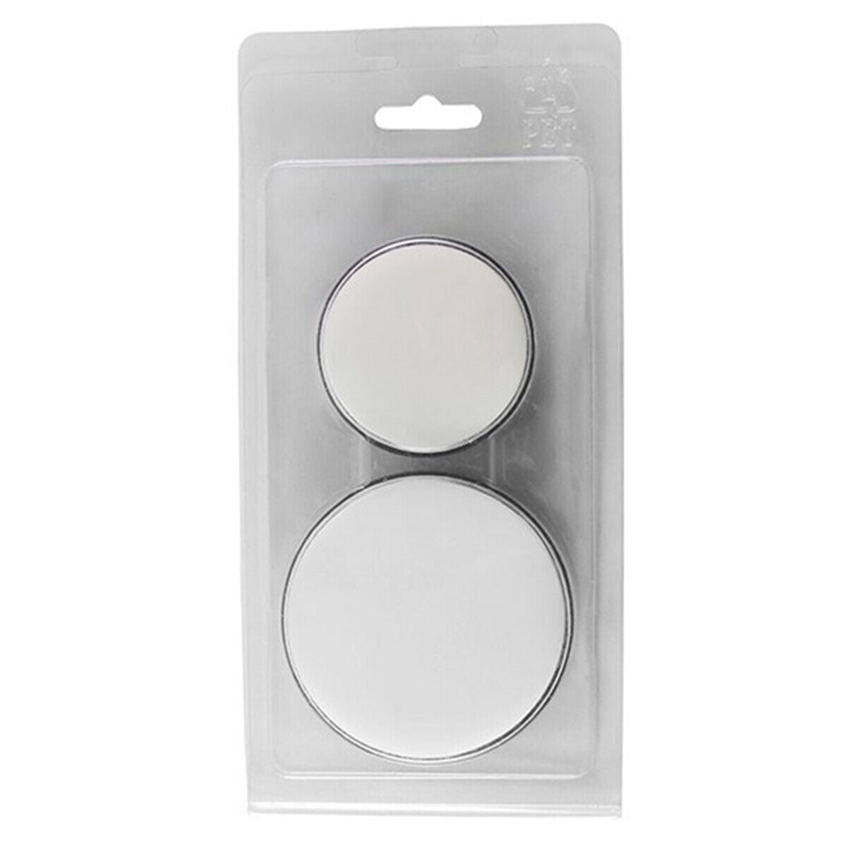 Set of 2 leather watch movement cushions, large and small, for secure watch repair.