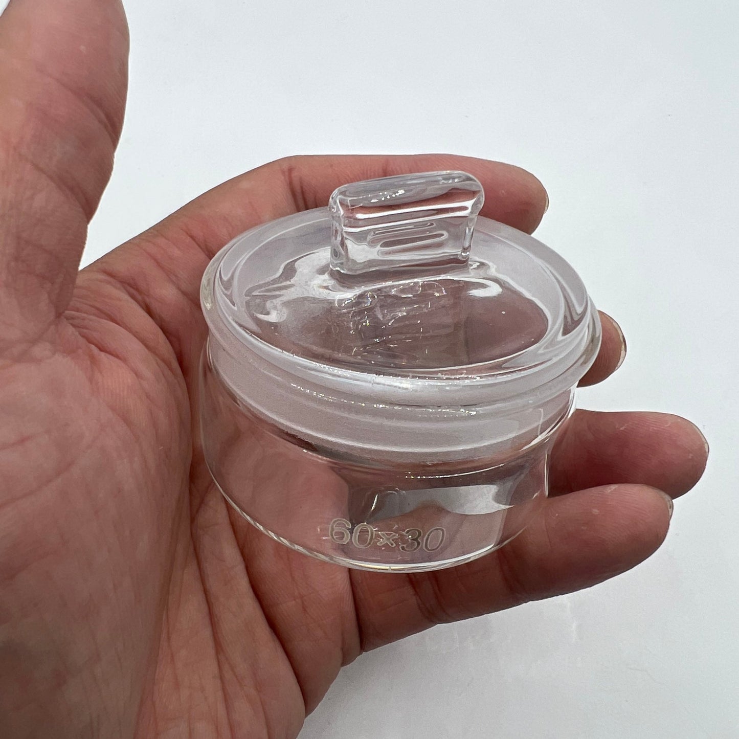 Tasse d'huile à essence sans poussière pour le lavage des boîtes de Petri en verre