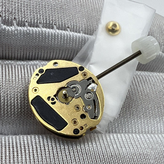 Swiss Made ETA 901.001 watch quartz with 2 hands, precision movement by ETA brand.