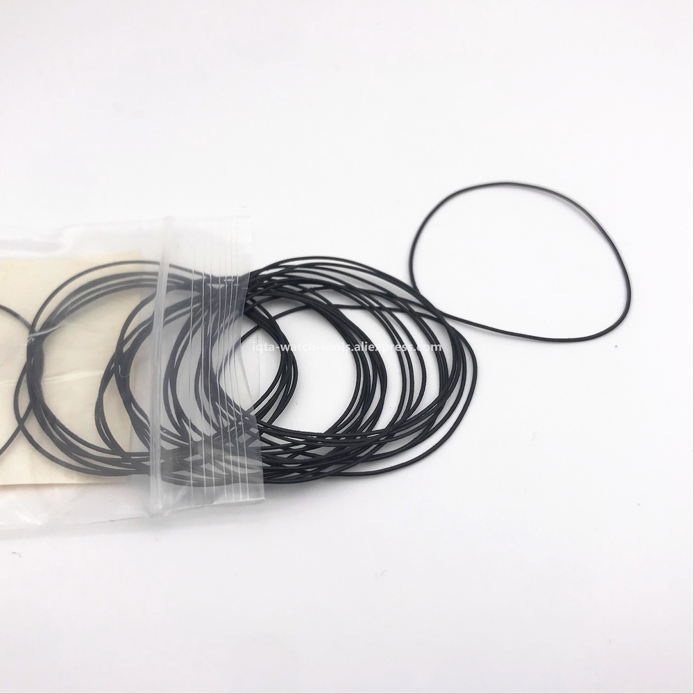 200pcs 0.5/0.6/0.7mm 16mm-34mm Watch O-Ring Waterproof Rubber Seal O-Ring