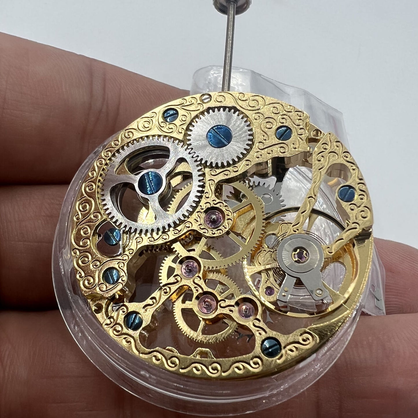 Mouvement mécanique creux doré Seagull ST3600 pour ETA 6497 Seconde à 9 heures