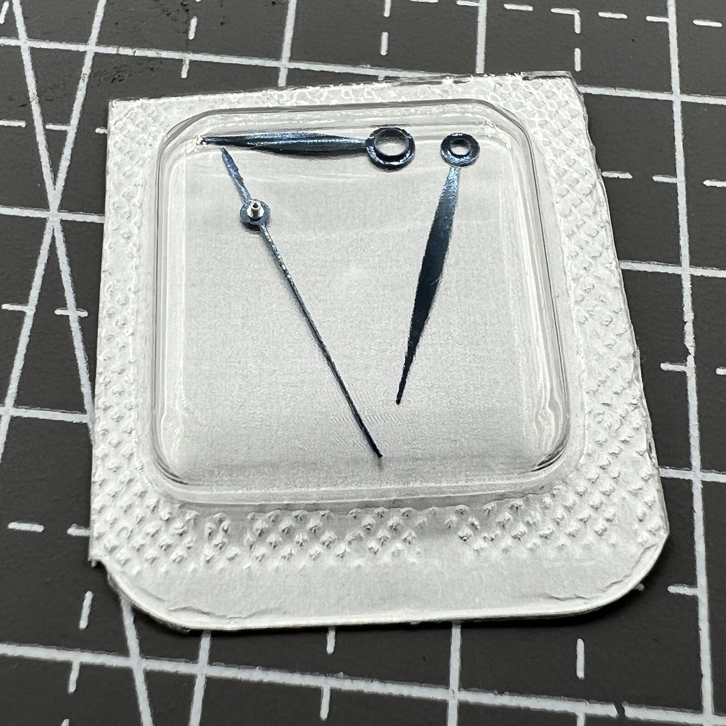 Blue baking finish watch hands designed for ETA 2892, 2824, 2836 movements, precise fit for watch repair.