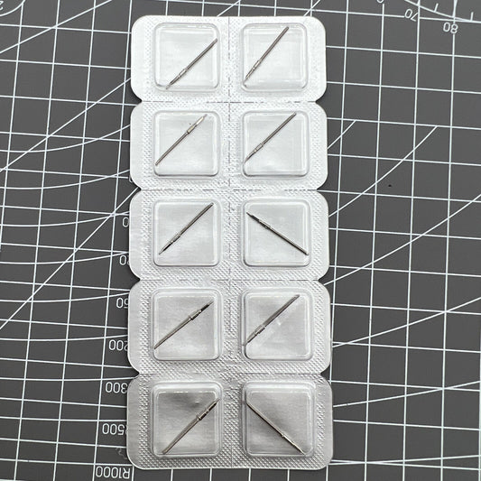 Watch winding stem for Swiss ETA 2824 movement, precision fit for smooth time adjustments.