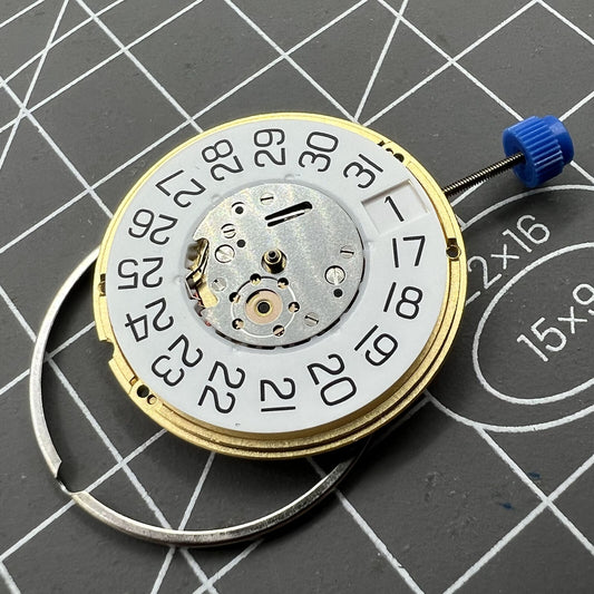 ETA F06.161 V8 date watch accessory featuring quartz movement and single calendar at 3 o'clock by ETA.