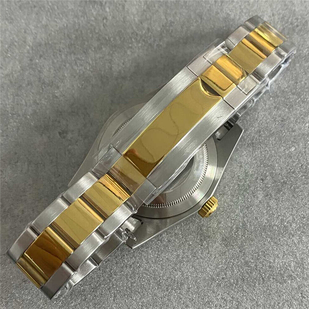 Bracelet de montre 39 mm en verre saphir/boîtier miroir plat pour NH35/NH36