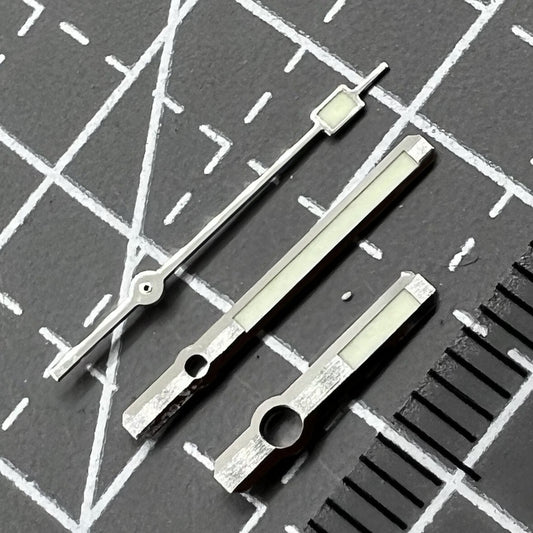 Silver Trim C3 Super Lume watch hands set for 62MAS, SKX007, SPR777 with high visibility